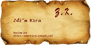 Zám Kira névjegykártya